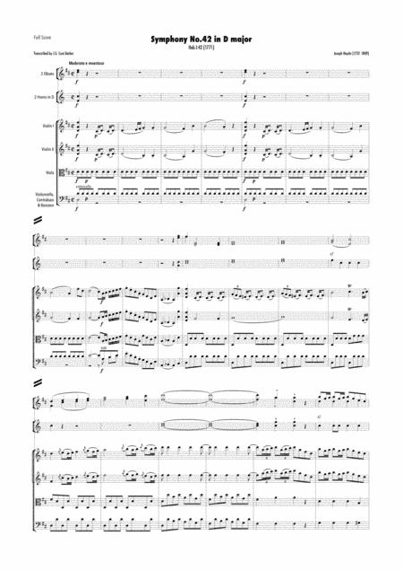 Haydn - Symphony No.42 in D major, Hob.I:42 (arr. J.G. Cucó Barber)