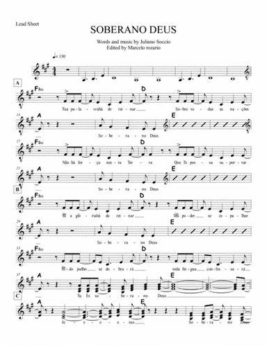 Soberano (arr. Marcelo Rozario)
