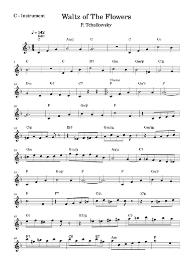 Waltz Of The Flowers (arr. Fabio Eduardo de Oliveira)