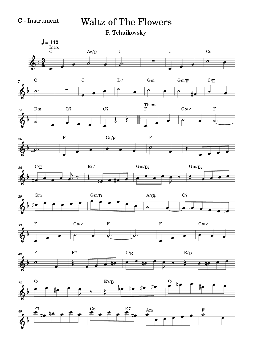 Waltz Of The Flowers (arr. Fabio Eduardo de Oliveira)