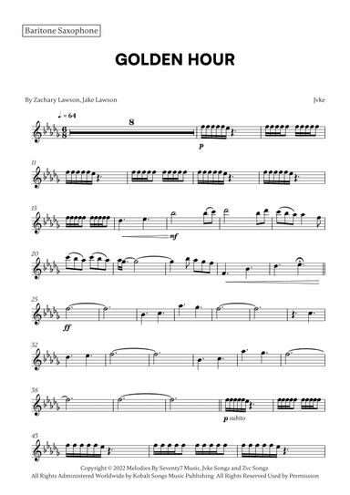 Golden Hour (arr. Cadenza Editions)