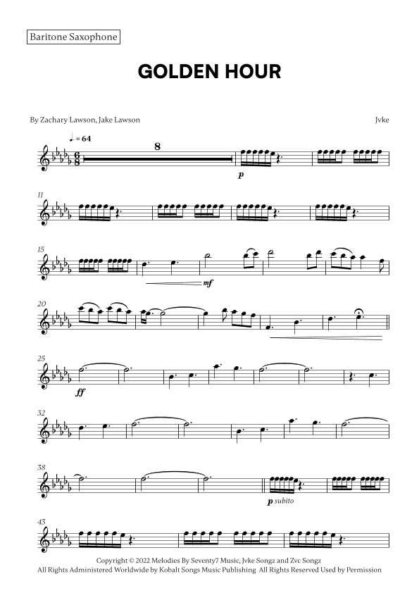 Golden Hour (arr. Cadenza Editions)