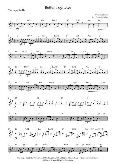 Better Together (arr. Fernando Britto)