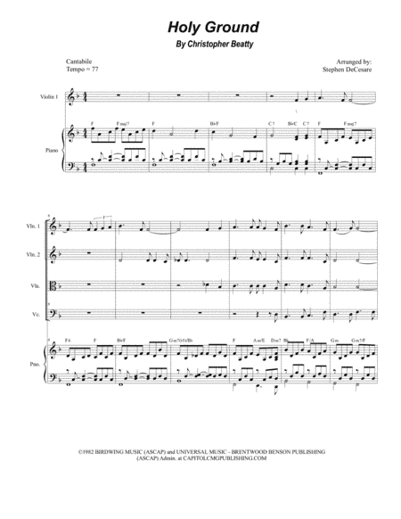 Holy Ground (arr. Stephen DeCesare)