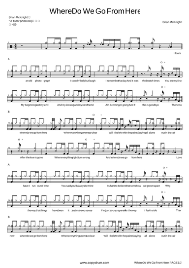 Where Do We Go From Here (arr. COPYDRUM)