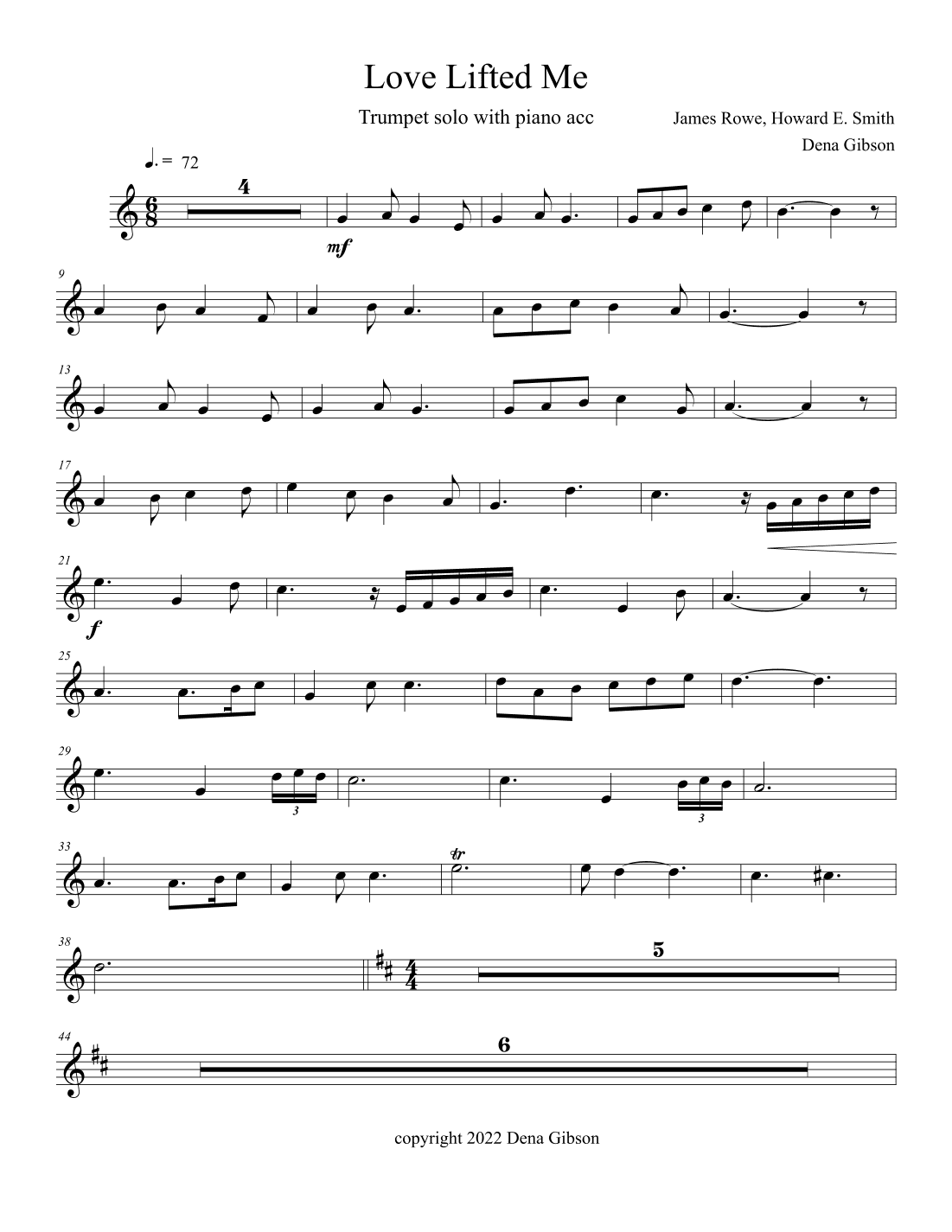 Love Lifted Me (arr. Dena Gibson)