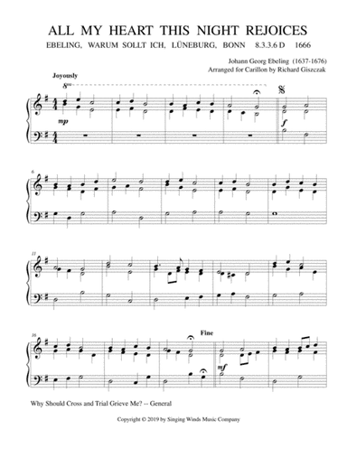 All My Heart This Night Rejoices (EBELING) (arr. Richard Giszczak)