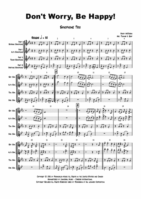 Don't Worry, Be Happy (arr. Thomas H. Graf)