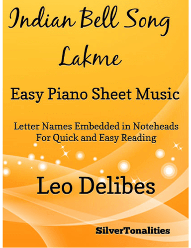 Indian Bell Song Easy Piano Sheet Music (arr. SilverTonalities)