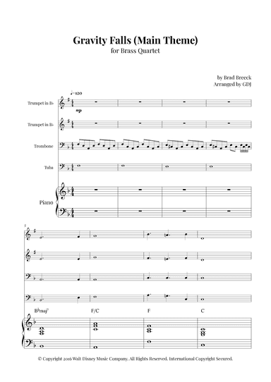 Gravity Falls (main Theme) (arr. GDJ)