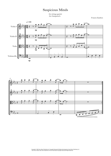 Suspicious Minds (arr. Junqueira's)