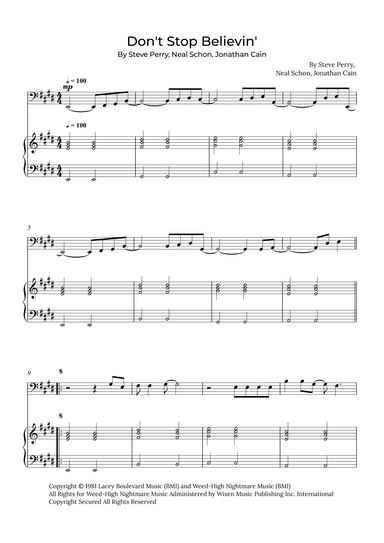Don't Stop Believin' (arr. Alex Nunes Rodrigues)