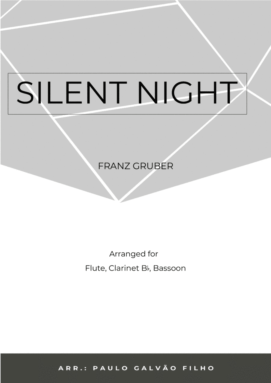 SILENT NIGHT - WIND TRIO (FLUTE, CLARINET & BASSOON) (arr. Paulo Galvao Filho)