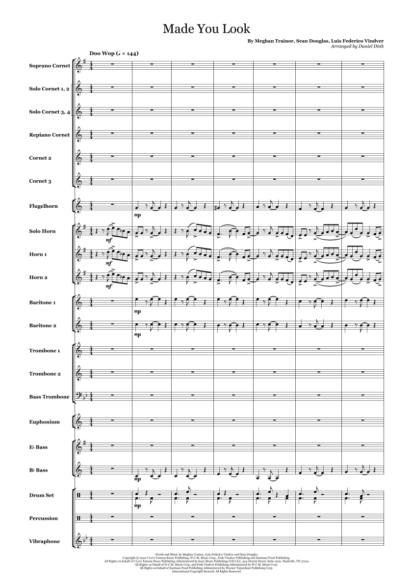 Made You Look (arr. Daniel Dinh)