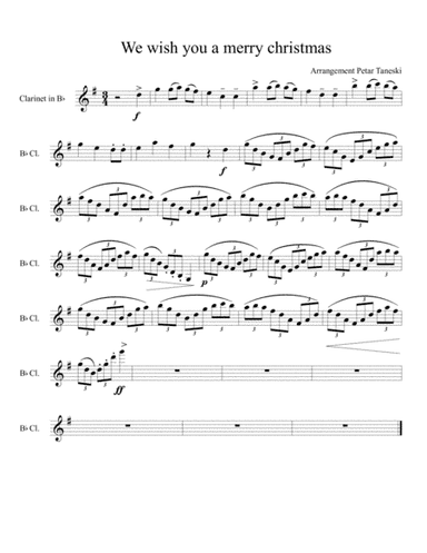We wish you a merry Christmas (arr. Petar Taneski)