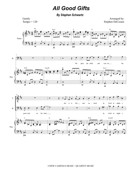 All Good Gifts (arr. Stephen DeCesare)