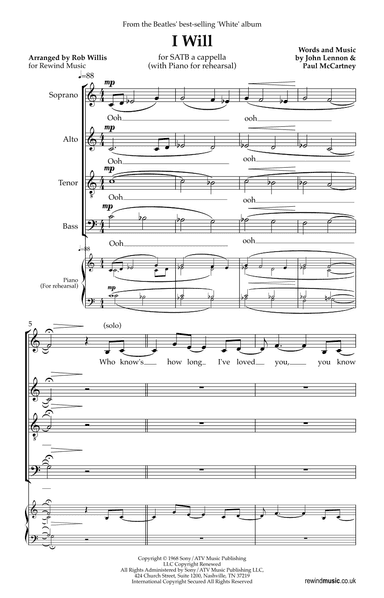 I Will (arr. Rob Willis)