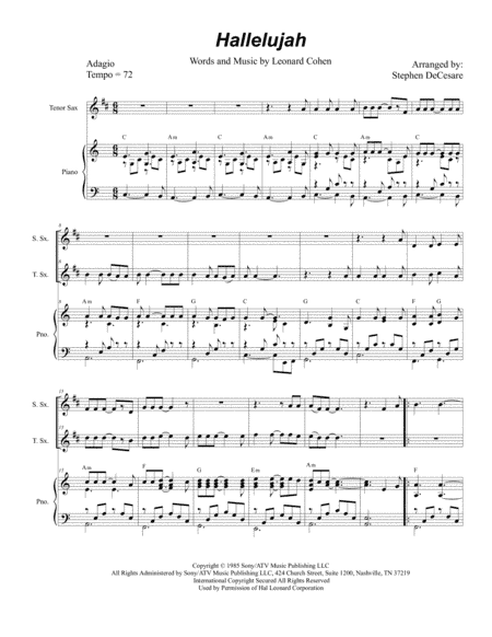 Hallelujah (arr. Stephen DeCesare)