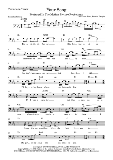 Your Song (arr. Rafaela Moreira)