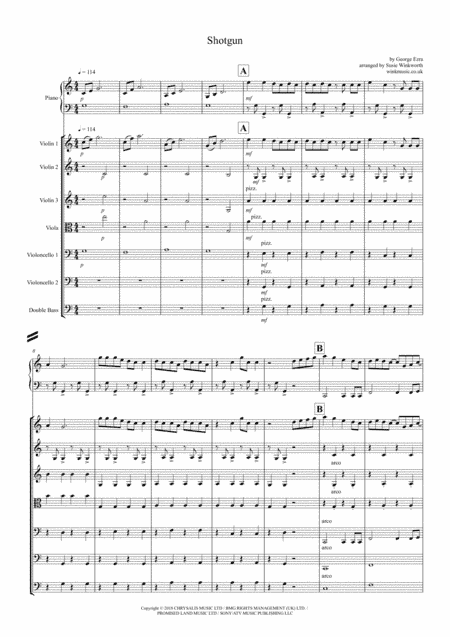 Shotgun (arr. Susie Winkworth winkmusic.co.uk)