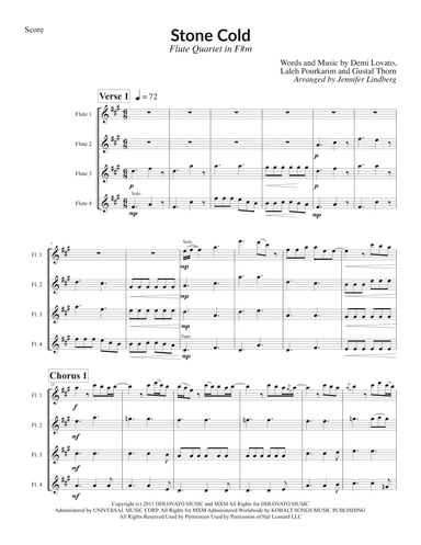 Stone Cold (arr. Jennifer Lindberg)