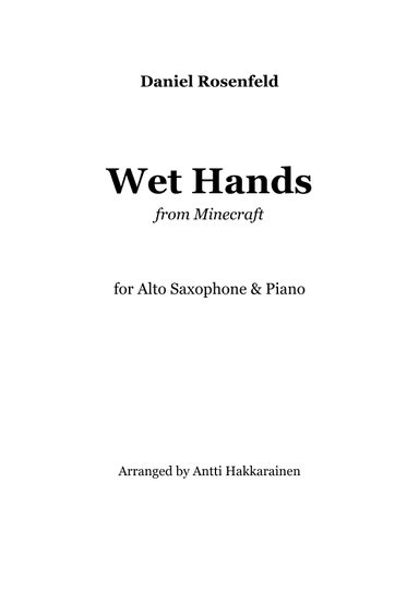 Wet Hands (arr. Antti Hakkarainen)