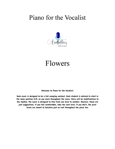 Flowers (arr. Arabella's Voice Studio)