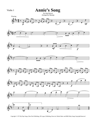 Annie's Song (arr. Marmpy)