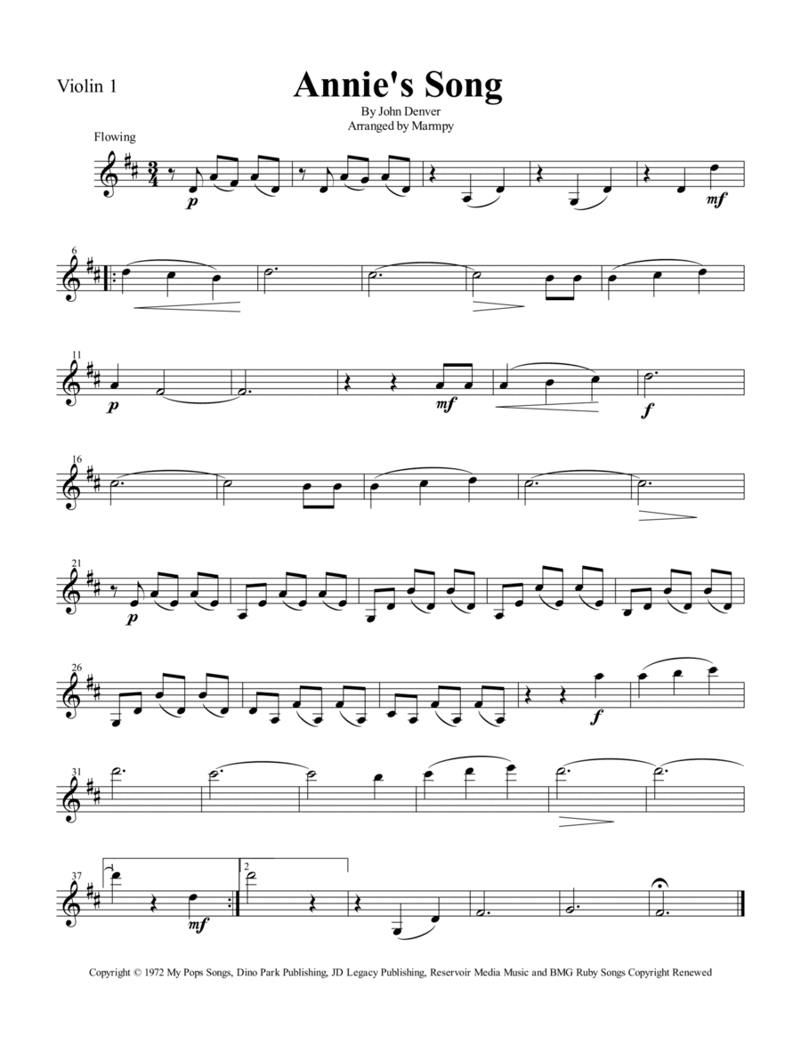 Annie's Song (arr. Marmpy)