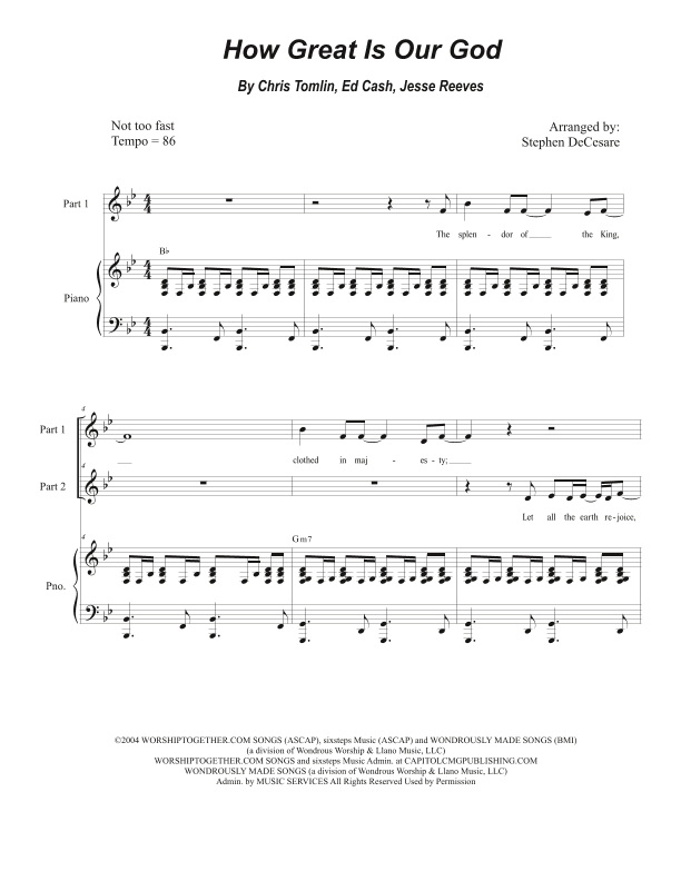 How Great Is Our God (arr. Stephen DeCesare)