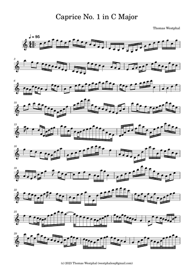 Caprice No. 1 in C Major