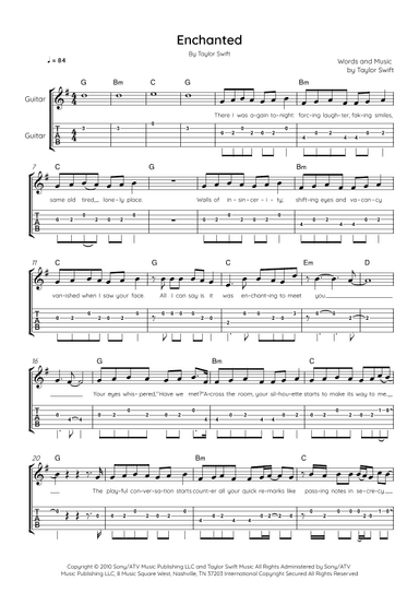 Enchanted (arr. Arr. MDS)
