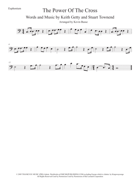 The Power Of The Cross (Oh To See The Dawn) (arr. Kevin Busse)