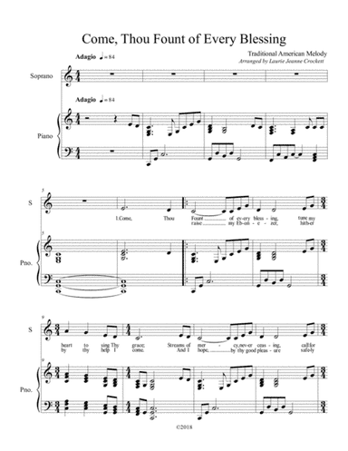 Come, Thou Fount of Every Blessing (arr. Laurie Jeanne Crockett)