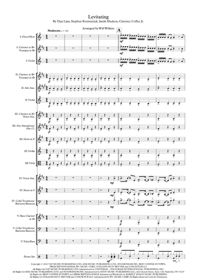 Levitating (arr. Will Wilkins)