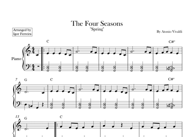 The Four Seasons - Spring - Allegro 1 (arr. Igor Ferreira)