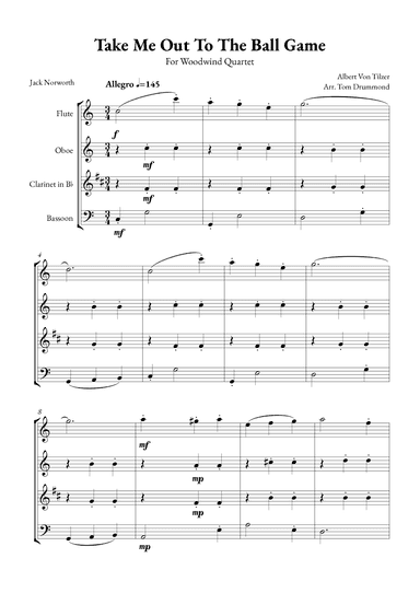 Take me Out to the Ball Game (arr. Tom Drummond)