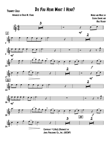 Do You Hear What I Hear (arr. David W. Young)