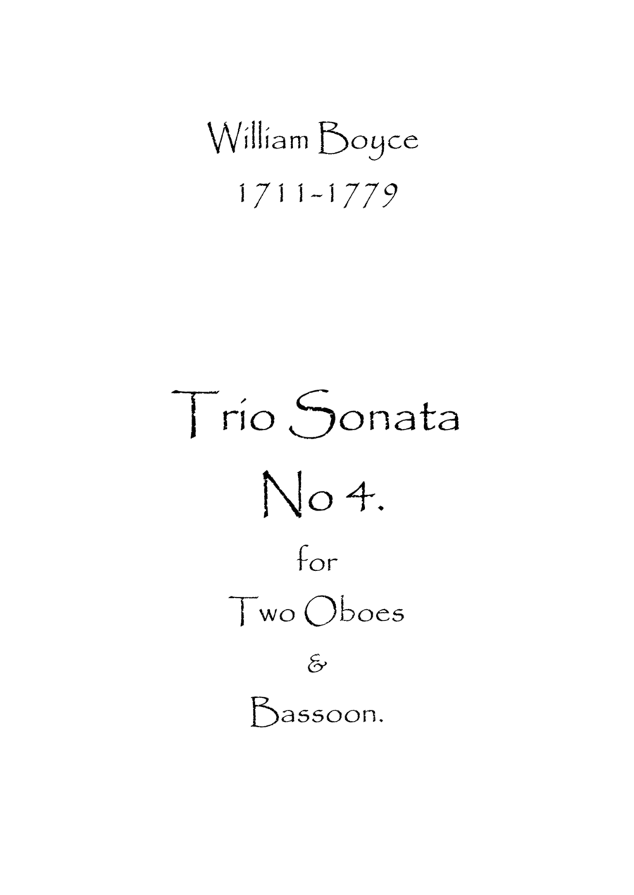 Trio Sonata No.4 (arr. Spence Bundy)