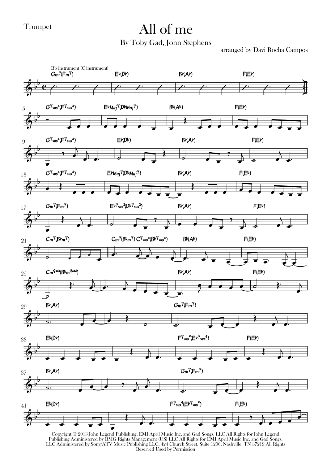 All Of Me (arr. Davi Rocha Campos)