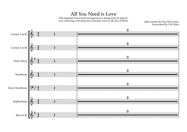 All You Need Is Love (arr. S M Allen)