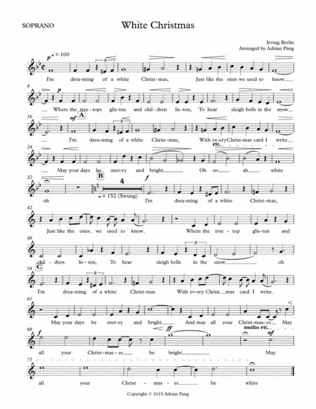 White Christmas (arr. Adrian Pang)