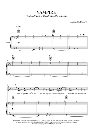 Vampire (arr. Bruna T.)