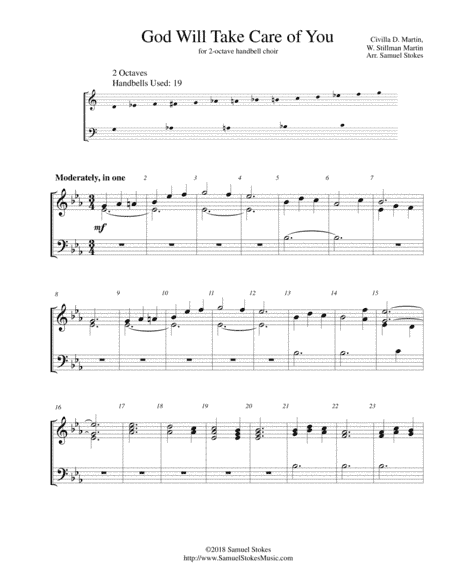 God Will Take Care of You - for 2-octave handbell choir (arr. Samuel Stokes)