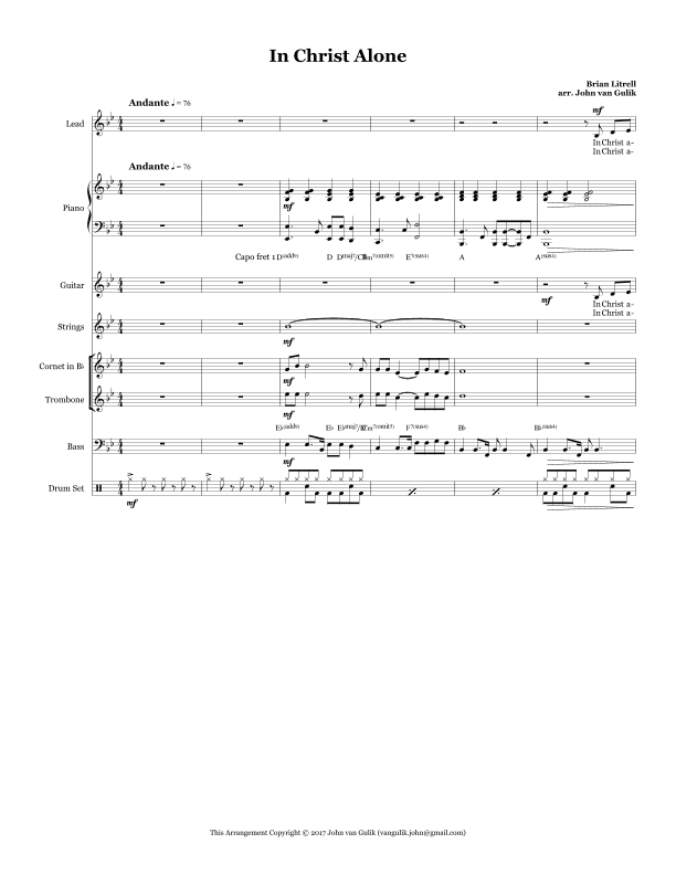 In Christ Alone (arr. John van Gulik)