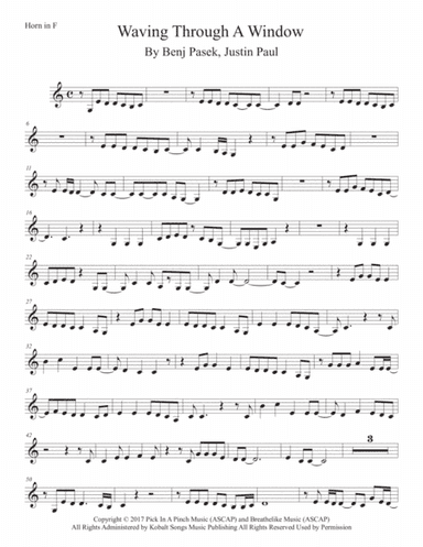 Waving Through A Window (arr. Kevin Busse)
