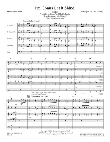 I'm Gonna Let It Shine! (Medley) (arr. Tim Rumsey)