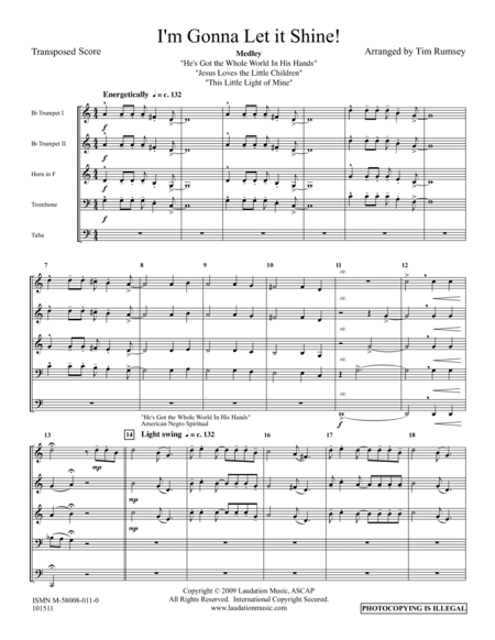 I'm Gonna Let It Shine! (Medley) (arr. Tim Rumsey)