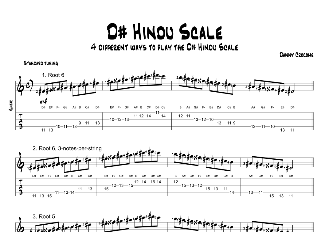 D# Hindu Scale (4 Ways to Play)