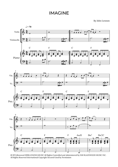 Imagine (arr. Alex Nunes Rodrigues)